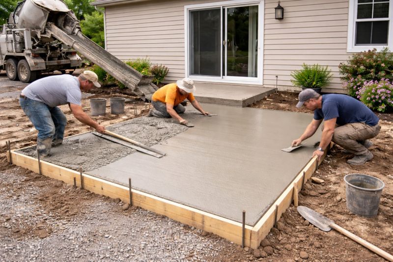 Porch Concrete Pouring in Salt Lake City, UT